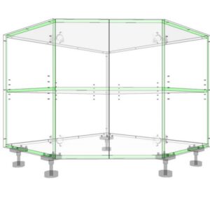 Base Cupbord Two Door Angle Corner
