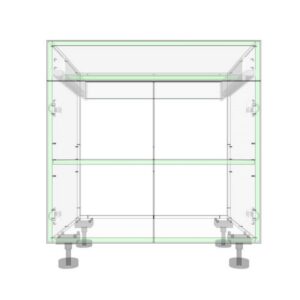 Cupboards Two Door + One Draw